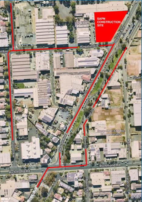 Map of Richmond East Sub
